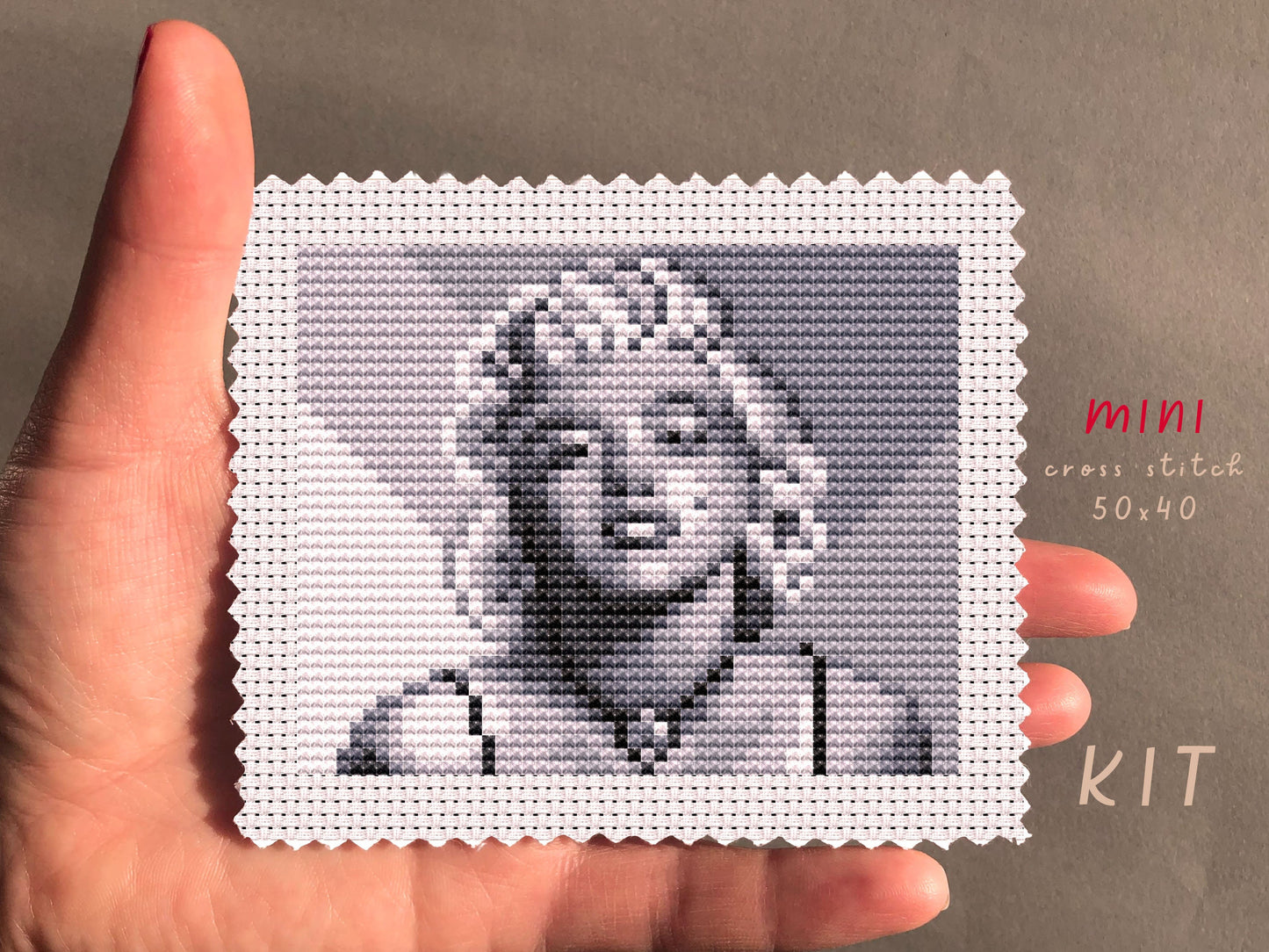 Marilyn Monroe Cross Stitch Kit: Beginner DIY Embroidery