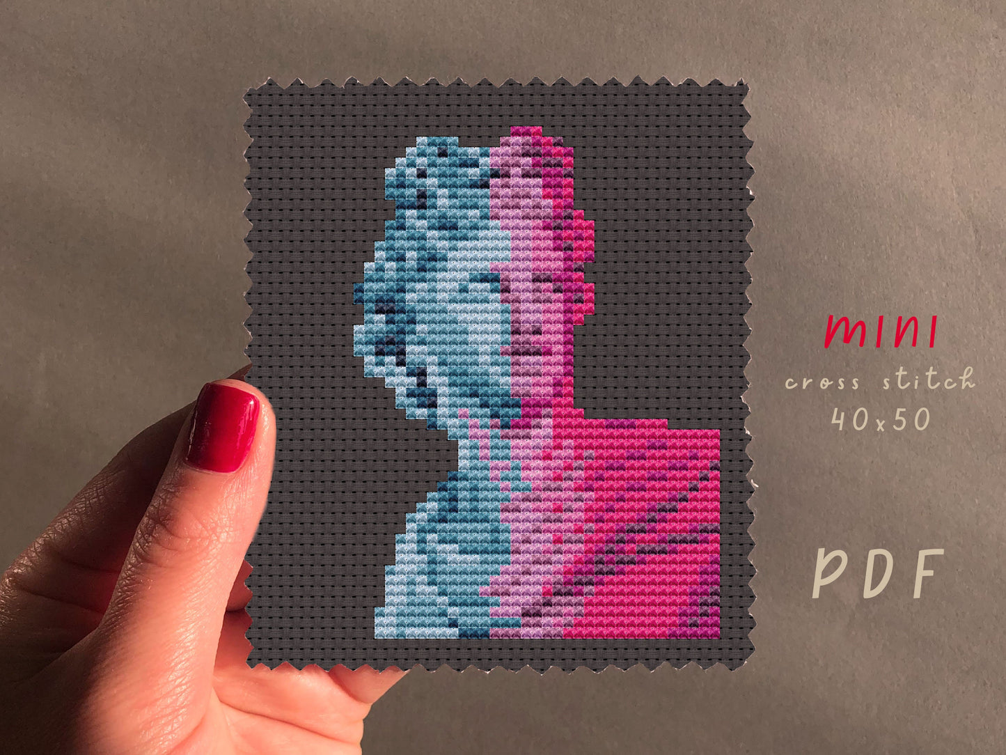 Apollo Belvedere Cross Stitch Pattern: DIY Embroidery (PDF Pattern)