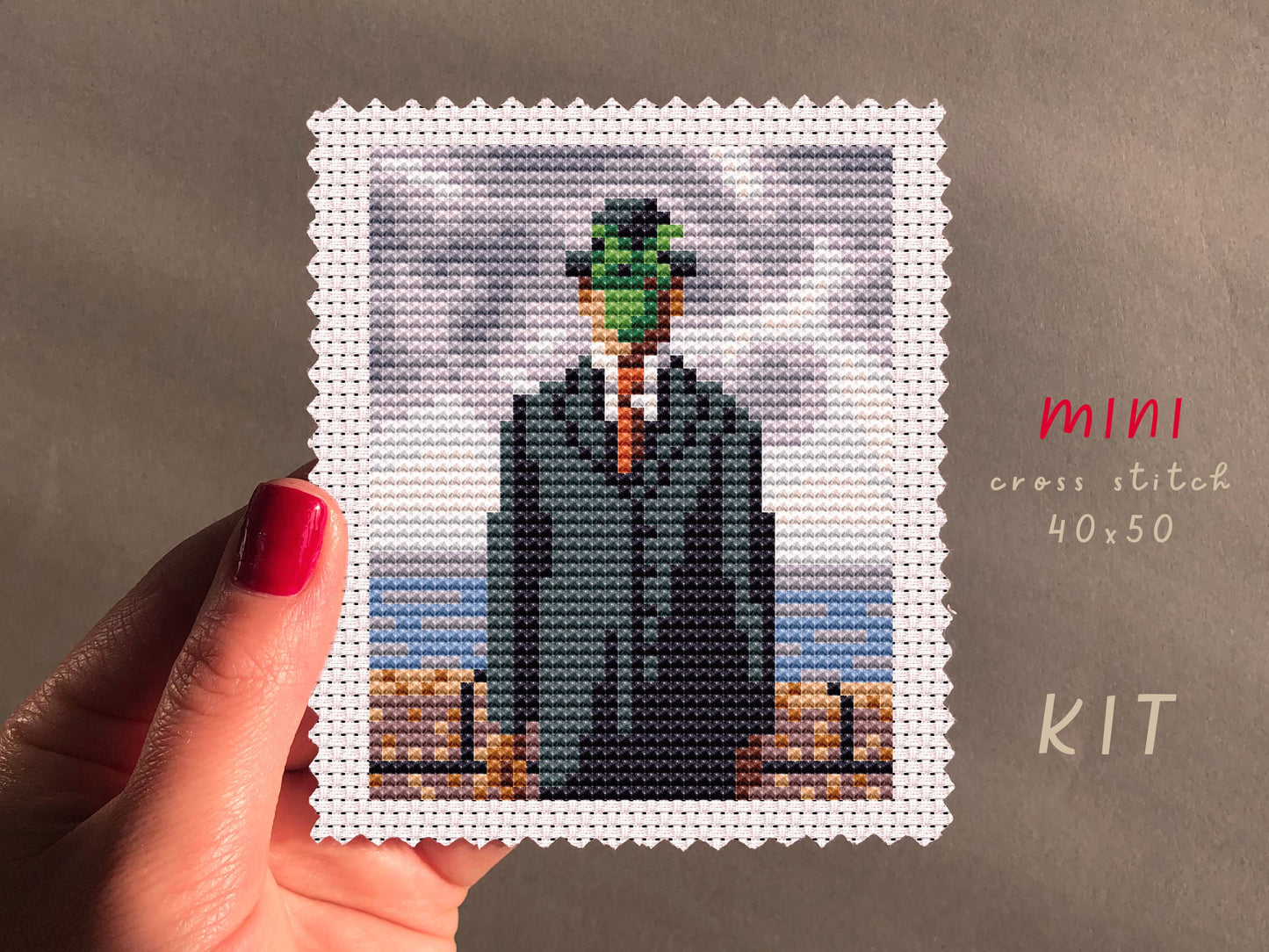 The Son Of Man Cross Stitch Kit: DIY Wall Art