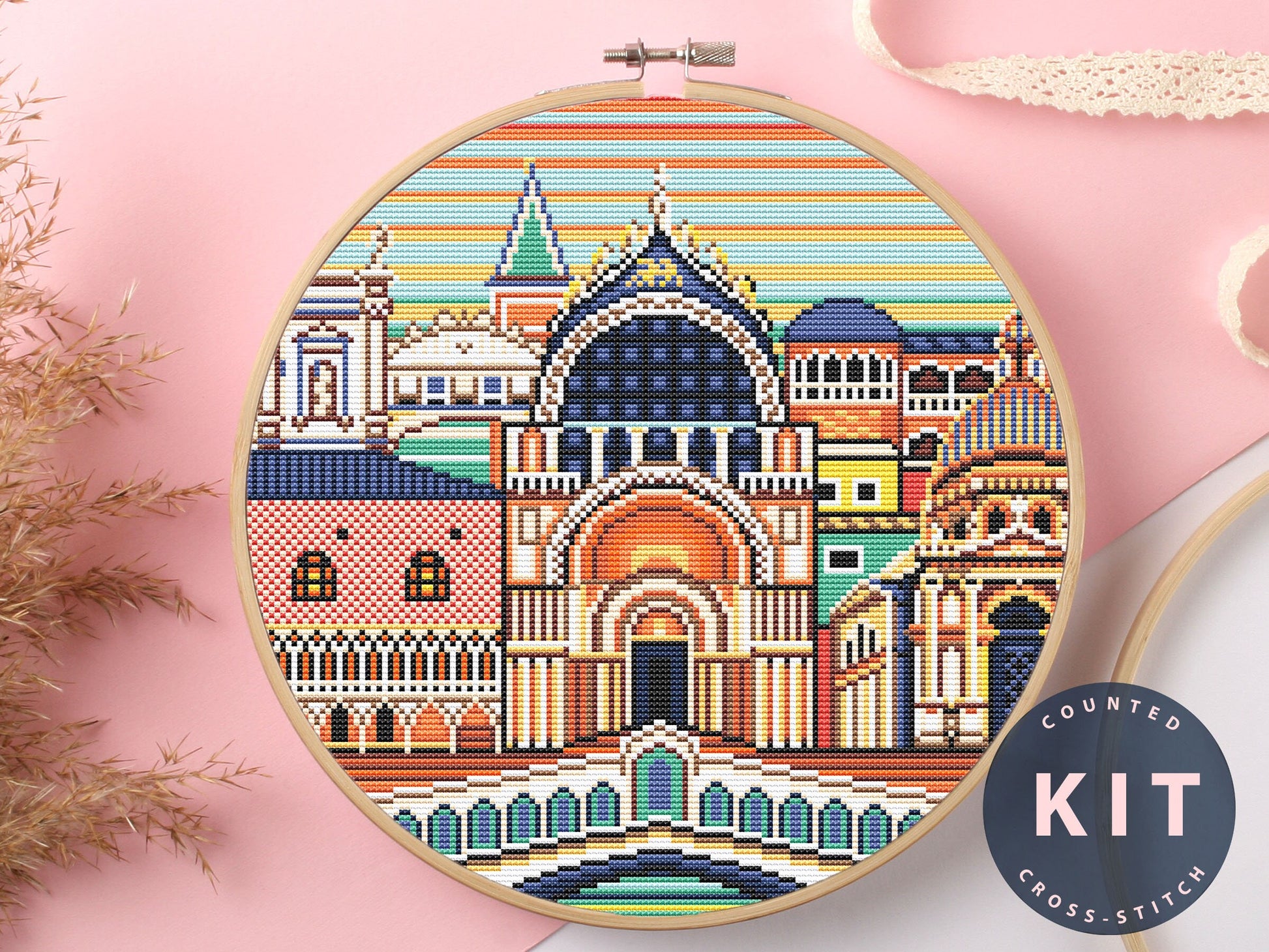 Venice Cross Stitch Kit Beginner #KEMX288