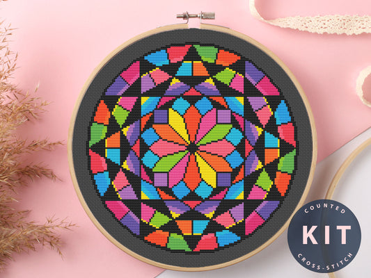 Color_Abstraction Cross Stitch Kit Beginner #KEMX239_2