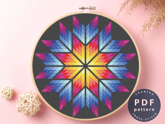 Color_Abstraction Cross Stitch Kit Beginner #KEMX235_3