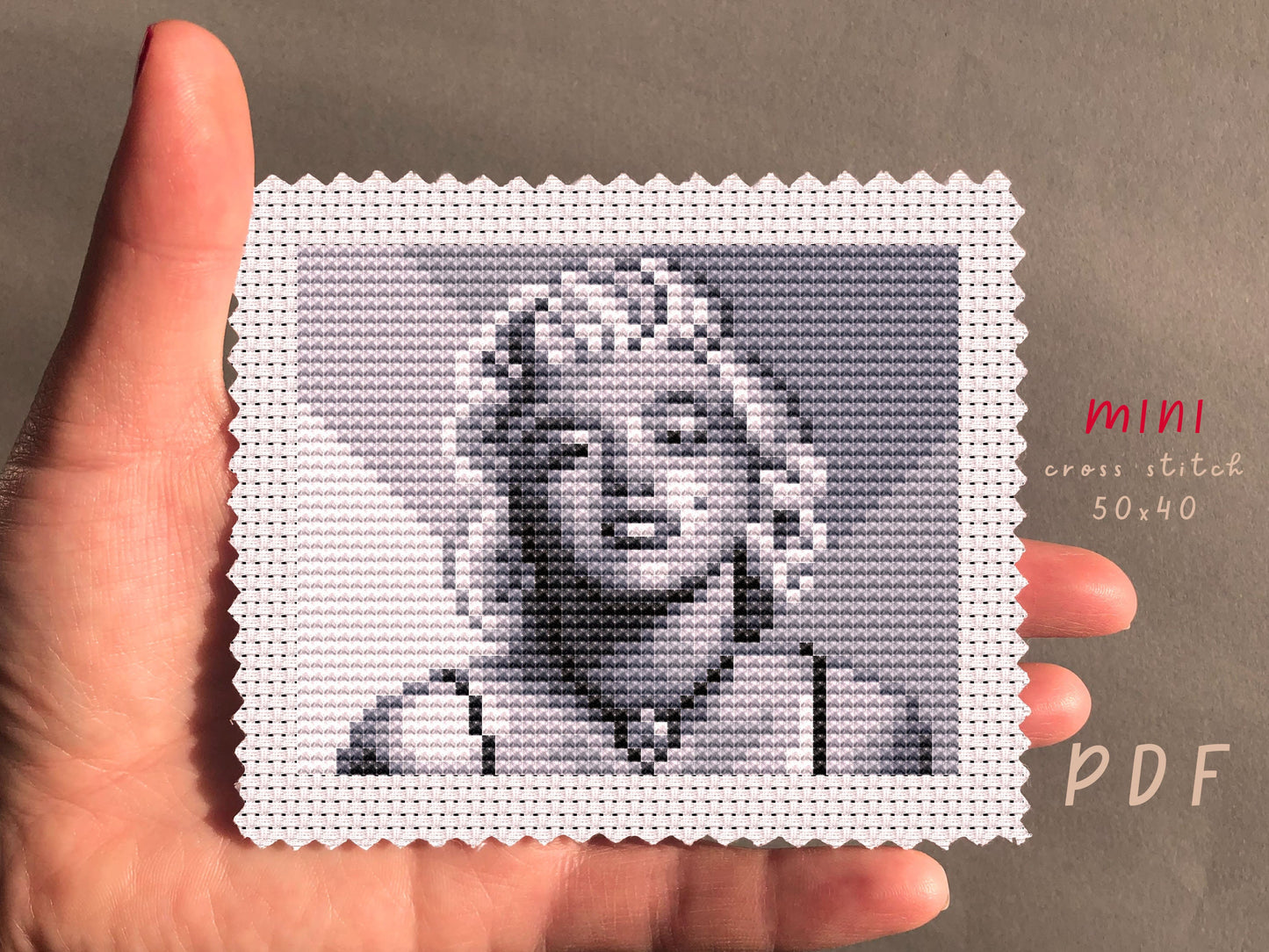 Marilyn Monroe Cross Stitch Pattern: Beginner Embroidery (PDF Pattern)