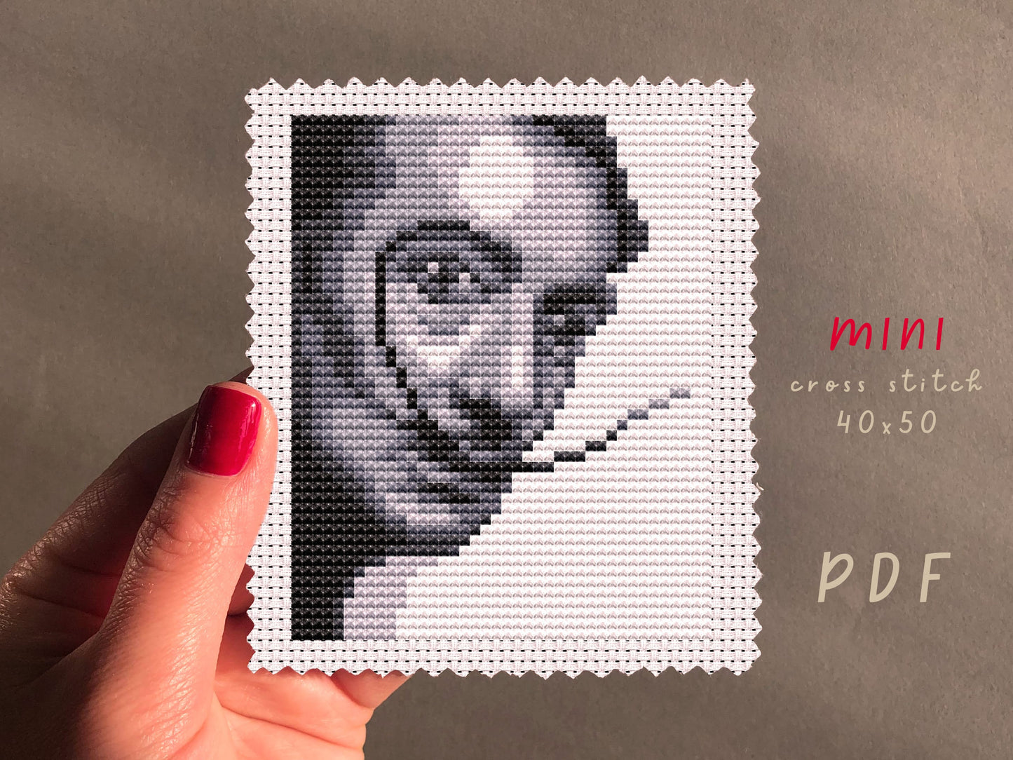 Salvador Dali Cross Stitch Pattern: Beginner Embroidery (PDF Pattern)