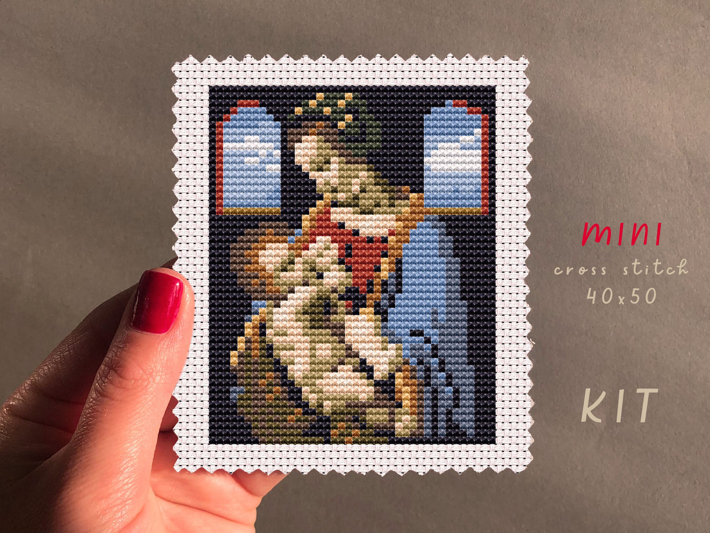 Madonna Litta Cross Stitch Kit: DIY Home Decor, Nature Hobby