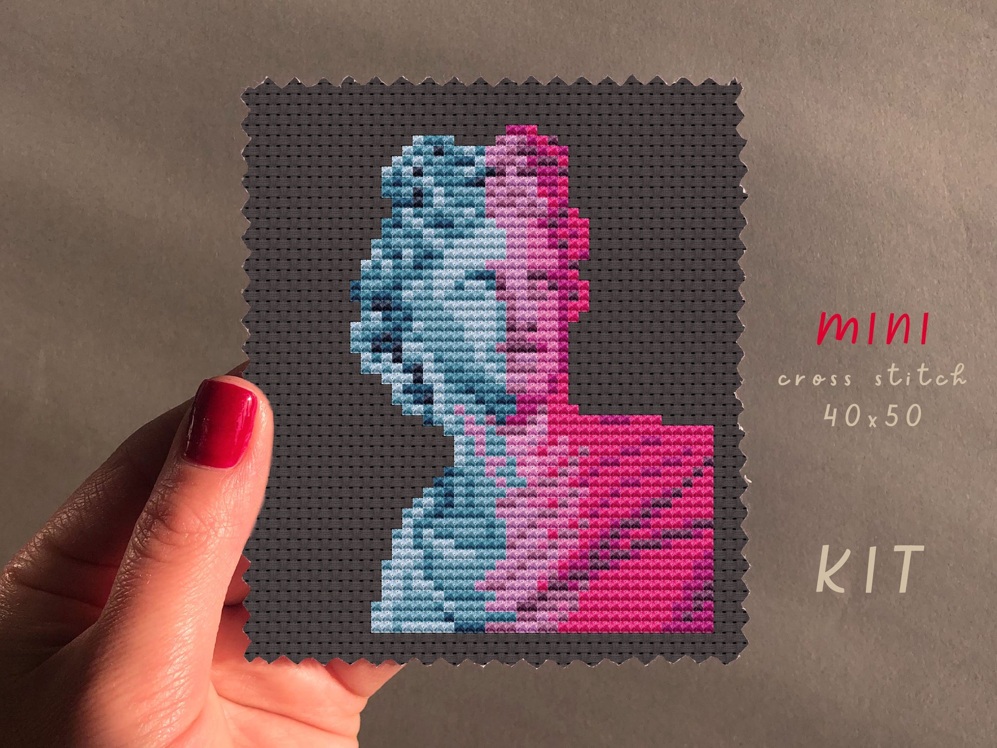 Apollo Belvedere Cross Stitch Kit: Beginner DIY, Wall Decor