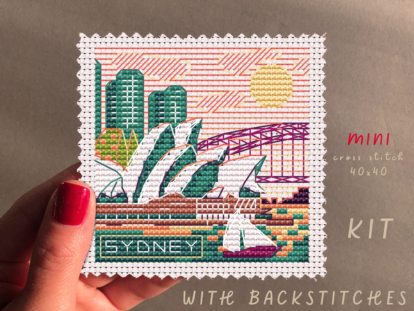 Mini City Sydney Cross Stitch Kit: DIY Creative Hobby