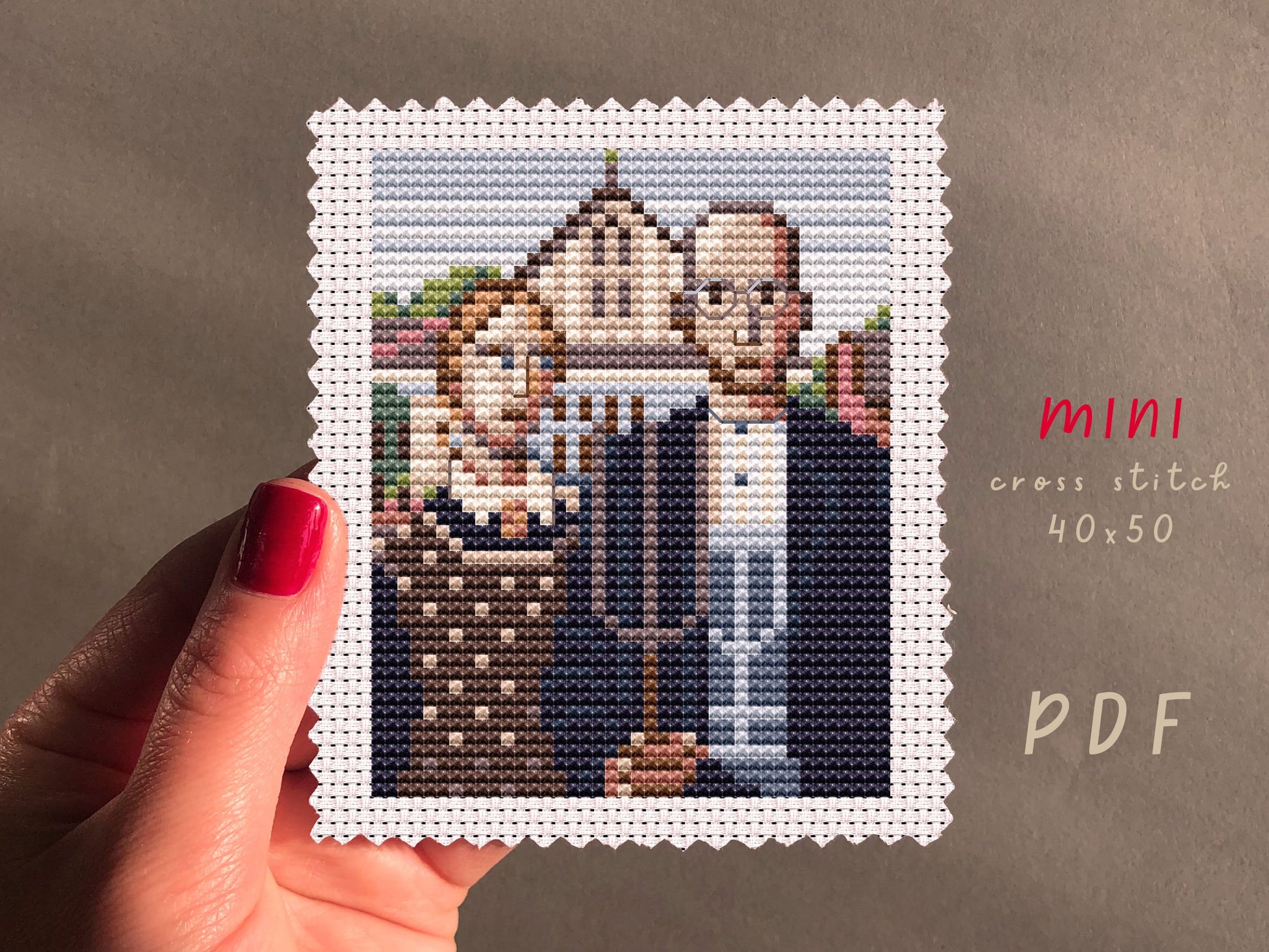 American Gothic Cross Stitch Pattern: DIY Embroidery (PDF Pattern)
