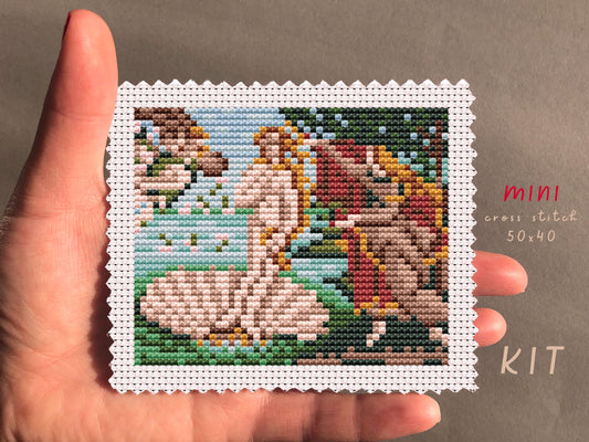 Birth Of Venus Cross Stitch Kit: DIY Home Decor, Funny Embroidery Art